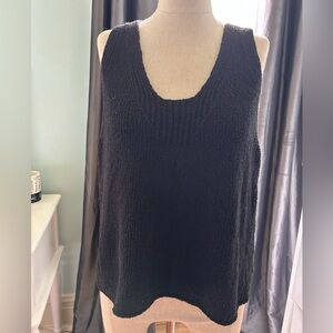Madewell black textured tank top Medium